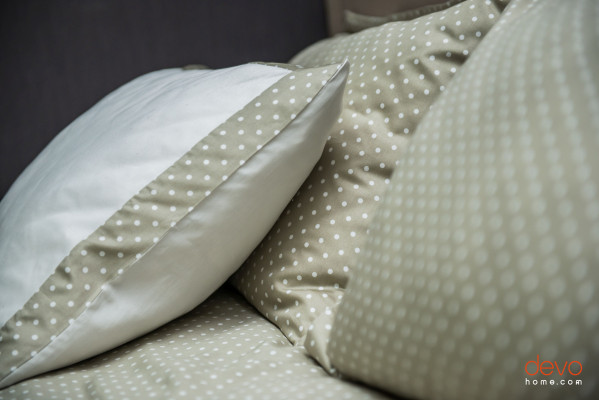 Фото 3 ГОРОХИ комплект сатинового постельного белья (Двуспальный Евро)