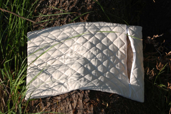 Фото 7 Чехол на подушку стеганный конопляным волокном 50х70 