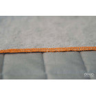 Cloud Orange Gray hemp wool throw 150х220cm