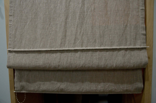 Фото 1 Римские шторы из мятого льна