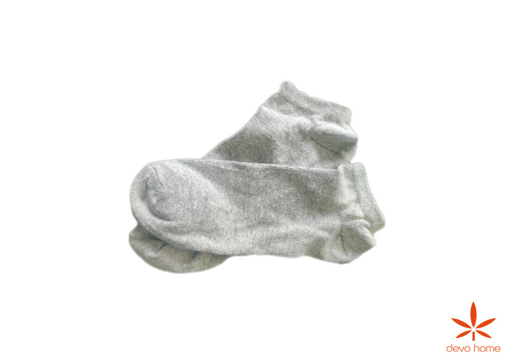 Фото Шкарпетки конопляні, сірі низькі