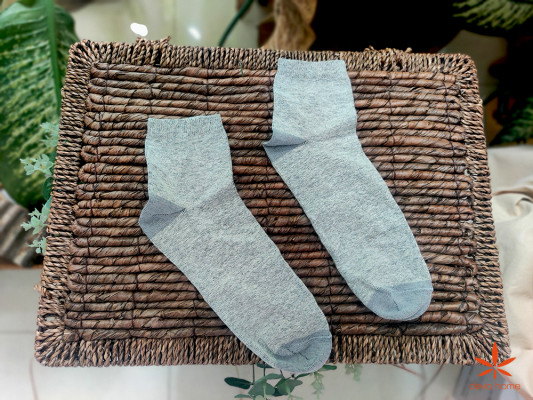 Фото 1 Шкарпетки конопляні, сірі